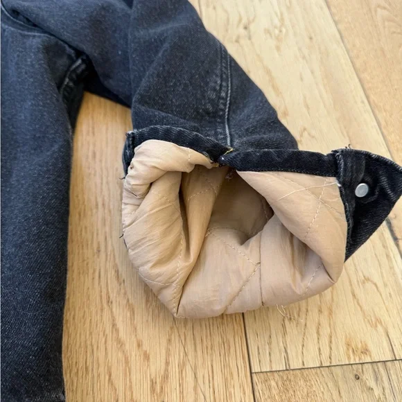 Vintage Lee Storm Rider Blanket Lined Denim Jacket Menās Medium - Picture 3 of 13